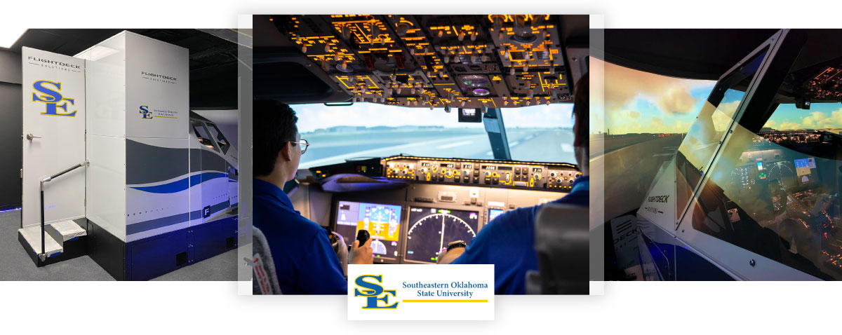 B737MAX Simulator Flight Deck At Western Michigan University